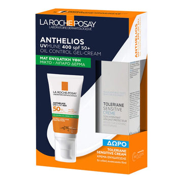 La Roche Posay Promo Pack Anthelios UVMune 400 Oil Control Gel-Cream SPF50+ 50ml & ΔΩΡΟ Toleriane Sensitive Cream 15ml